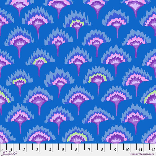 PRE-Order Kaffe Fassett February 2027 Collective- Frame Flower PWGP221.BLUE- Half Yard - Modern Fabric Shoppe