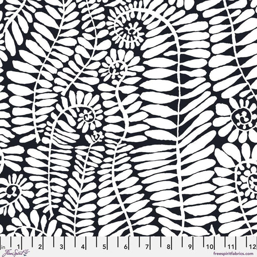 PRE-Order Kaffe Fassett February 2027 Collective- Fronds PWBM085.BLACKWHITE- Half Yard - Modern Fabric Shoppe