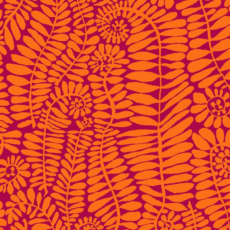 PRE-Order Kaffe Fassett February 2027 Collective- Fronds PWBM085.MAGENTA- Half Yard - Modern Fabric Shoppe