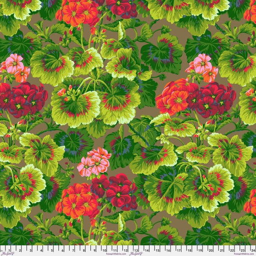 PRE-Order Kaffe Fassett February 2027 Collective- Geranium PWPJ007.TOBACCO- Half Yard - Modern Fabric Shoppe