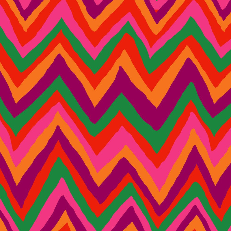 PRE-Order Kaffe Fassett February 2027 Collective- Jazz PWBM006.ORANGE- Half Yard - Modern Fabric Shoppe
