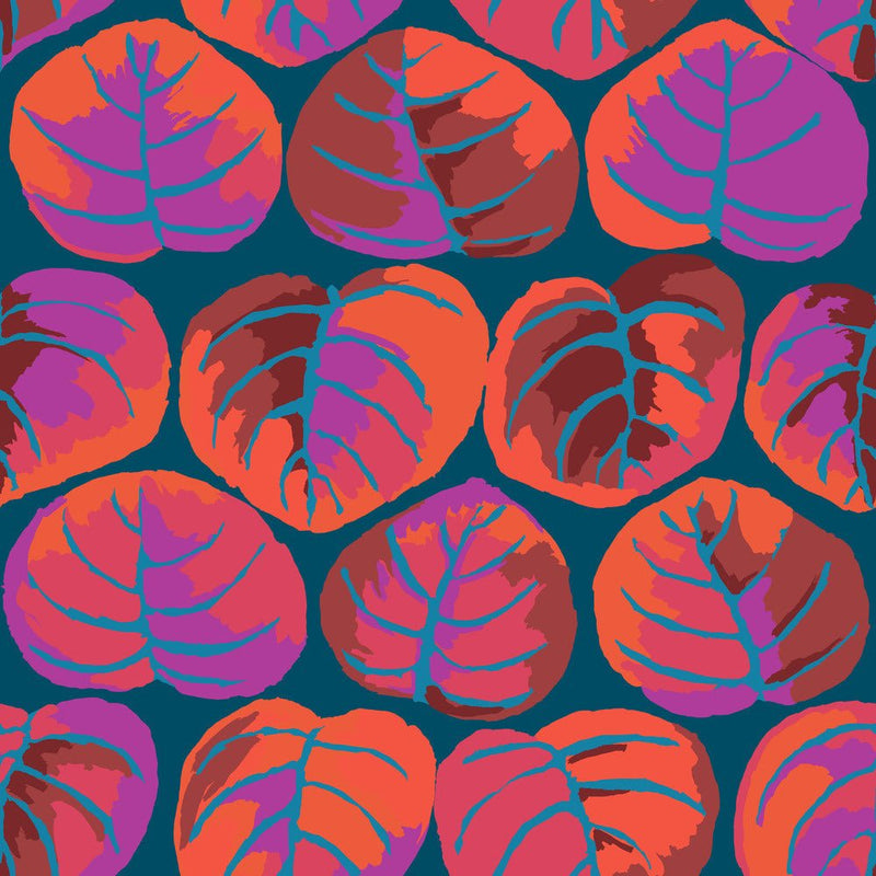 PRE-Order Kaffe Fassett February 2027 Collective- Palm Leaves PWGP208.RED- Half Yard - Modern Fabric Shoppe