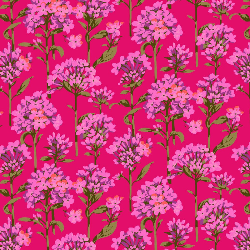 PRE-Order Kaffe Fassett February 2027 Collective- Phlox PWMD004.PLUM- Half Yard - Modern Fabric Shoppe