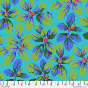 PRE-Order Kaffe Fassett February 2027 Collective- Rose Leaves PWMD005.BLUE- Half Yard - Modern Fabric Shoppe