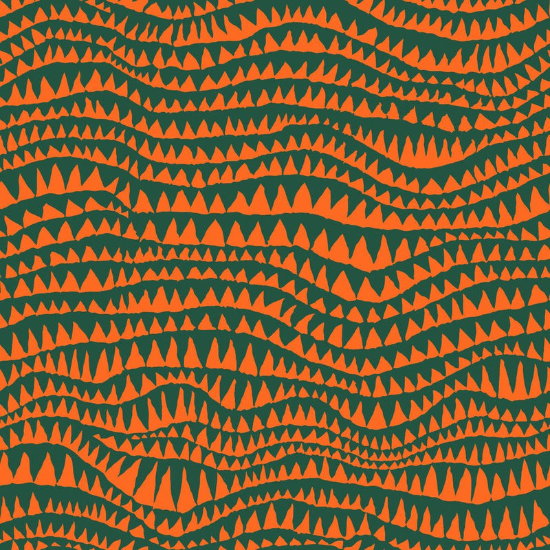 PRE-Order Kaffe Fassett February 2027 Collective- Sharks Teeth PWBM060.EMERALD- Half Yard - Modern Fabric Shoppe
