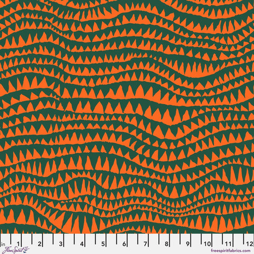 PRE-Order Kaffe Fassett February 2027 Collective- Sharks Teeth PWBM060.EMERALD- Half Yard - Modern Fabric Shoppe