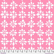 PRE-Order Kaffe Fassett February 2027 Collective- Snow Flower PWBM094.PINKWHITE- Half Yard - Modern Fabric Shoppe