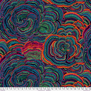 PRE-Order Kaffe Fassett February 2027 Collective- Tree Fungi PWPJ082.TEAL- Half Yard - Modern Fabric Shoppe