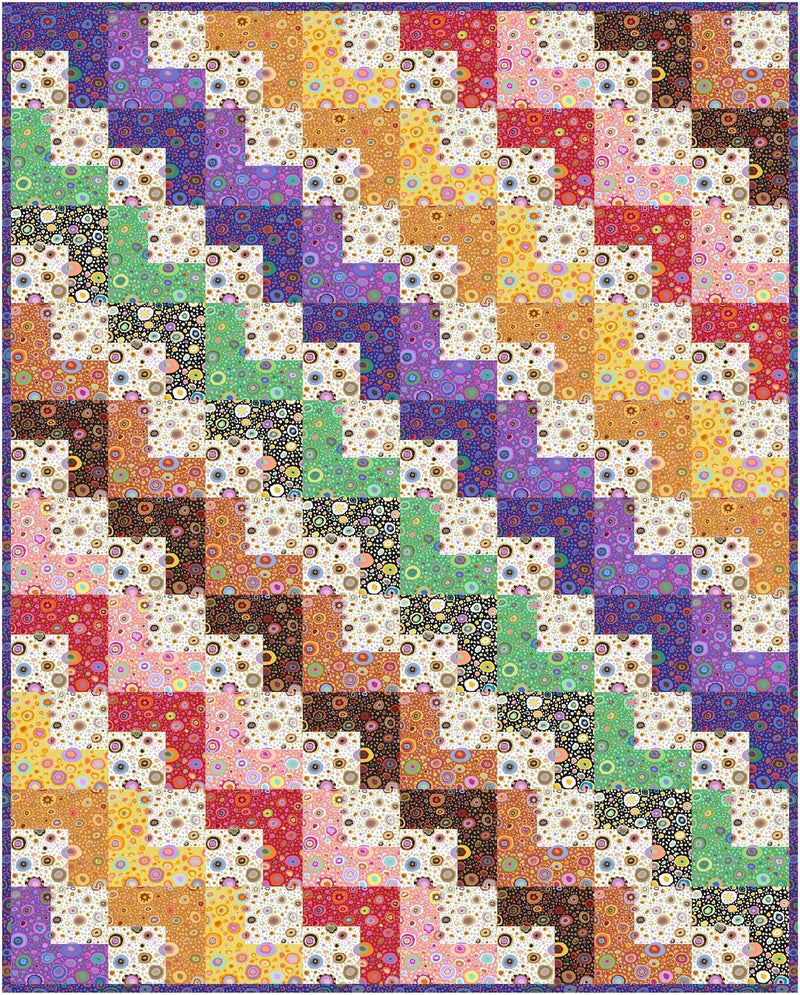 PRE - ORDER Kaffe Fassett - Firelight Quilt Kit featuring Ode to Roman Glass - Medium - December 2026 - Modern Fabric Shoppe