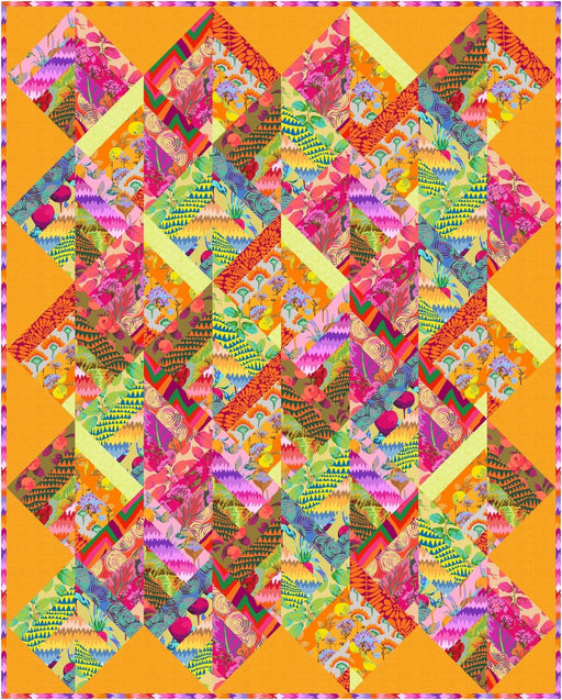 PRE-ORDER Kaffe Fassett- Jumping Jack Quilt Kit- Warm- February 2027 - Modern Fabric Shoppe