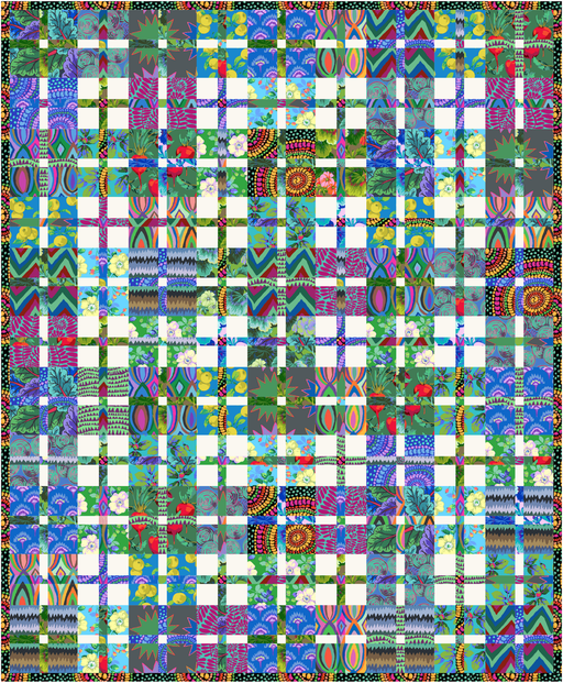 PRE-ORDER Kaffe Fassett- Mini Plaid-ish Quilt Kit- Cool- February 2027 - Modern Fabric Shoppe