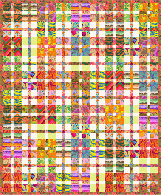 PRE-ORDER Kaffe Fassett- Mini Plaid-ish Quilt Kit- Warm- February 2027 - Modern Fabric Shoppe