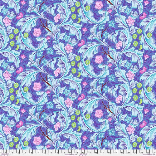 PRE - Order Kaffe Fassett - Morris & Co. December 2024 - Leicester PWKW011.COBALT - Half Yard - Modern Fabric Shoppe