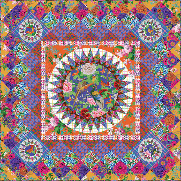 PRE - ORDER Kaffe Fassett - Rising Sunburst Quilt Kit - Warm - August 2026 - Modern Fabric Shoppe