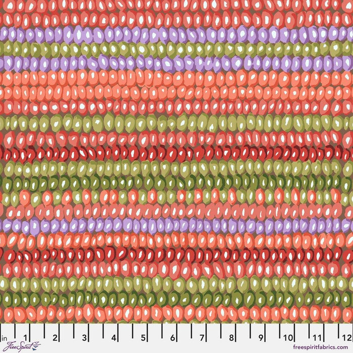 PRE-Order Kaffe Fassett- Vintage December 2023- Bead Stripe- PWGP050.JUNGLE- Half Yard - Modern Fabric Shoppe