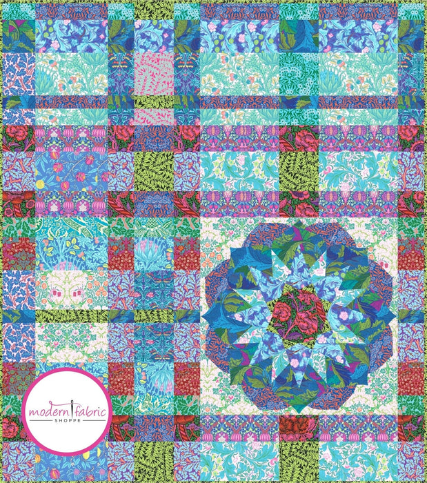 PRE-ORDER Kaffe x Morris & Co.- Bohemian Plaid Quilt Kit- December 2024 - Modern Fabric Shoppe