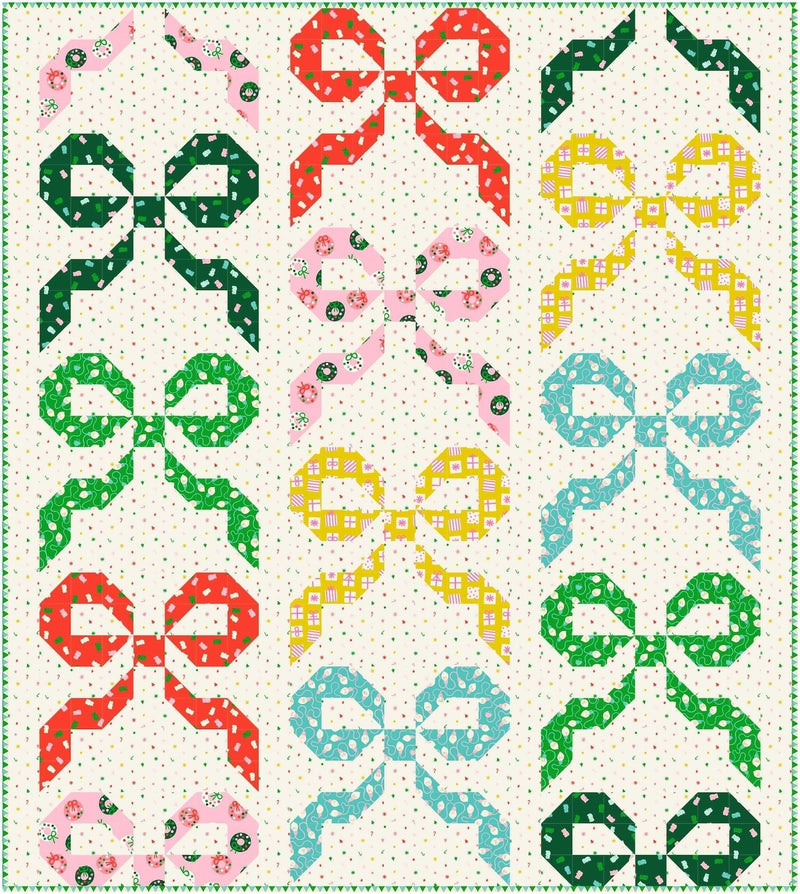 PRE - ORDER Kimberly Kight - Dancing Hexies Quilt Kit - featuring Merry Happy - May 2026 - Modern Fabric Shoppe