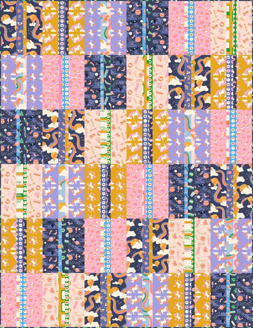 PRE-Order Kimberly Kight- Echo Lake Quilt Kit featuring Sticker Book- June 2027 - Modern Fabric Shoppe