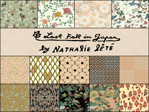 Pre - Order Last Fall in Japan by Nathalie Lete - Fat Quarter Bundle - September 2026 - Modern Fabric Shoppe