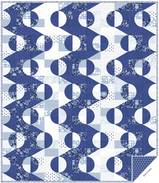 PRE - Order Libs Elliott - The Smooth Sailing Quilt Kit featuring Amsterdam - November 2025 - Modern Fabric Shoppe