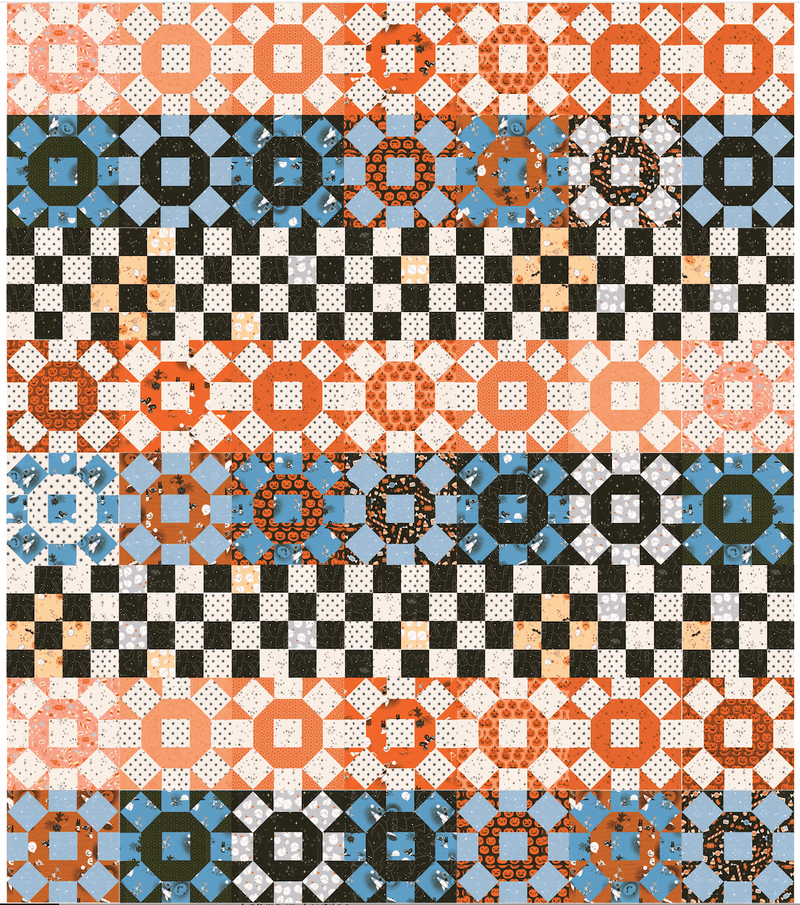 PRE-ORDER Lizzy House- Road Home Quilt Kit- featuring Only Treats- June 2027 - Modern Fabric Shoppe
