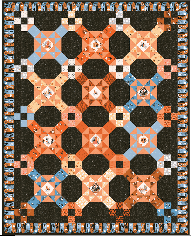 PRE-ORDER Lizzy House- Special Delivery Quilt Kit- featuring Only Treats- June 2027 - Modern Fabric Shoppe