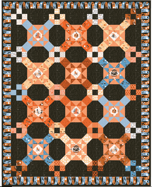 PRE-ORDER Lizzy House- Special Delivery Quilt Kit- featuring Only Treats- June 2027 - Modern Fabric Shoppe