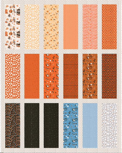 PRE-ORDER Lizzy House- Swatch Book Quilt Kit- featuring Only Treats- June 2027 - Modern Fabric Shoppe