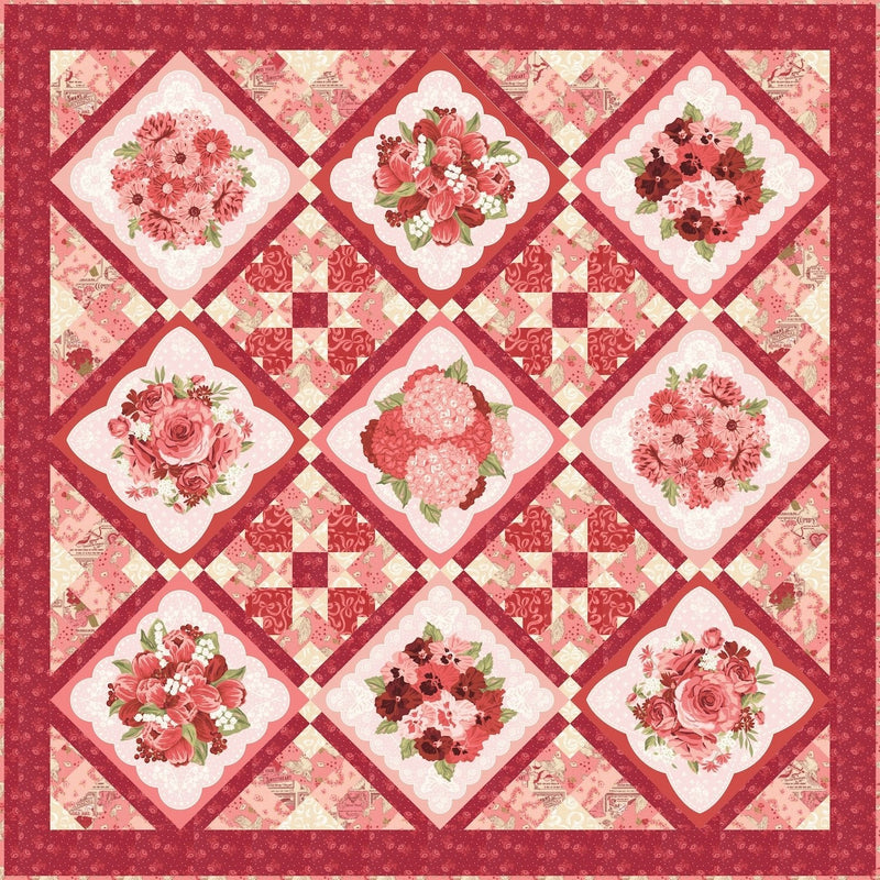PRE - ORDER Love Affair Quilt Kit featuring Je T'aime by Stacy Iest Hsu - September 2026 - Modern Fabric Shoppe