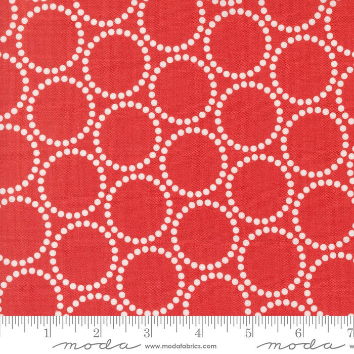 PRE - ORDER Love Letter by Lizzy House - Red 37125 18 - Half Yard - January 2025 - Modern Fabric Shoppe