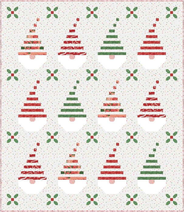 PRE - ORDER Make Gnome Mistake Quilt Kit featuring Tiny Christmas by Lizzy House - June 2025 - Modern Fabric Shoppe