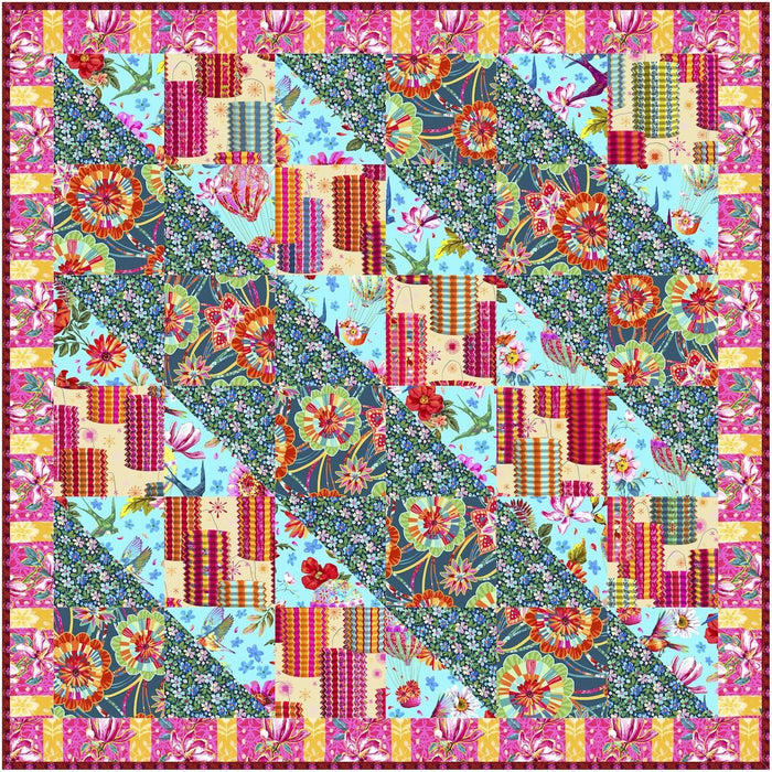 PRE - Order Malaysia Quilt Kit featuring Festival by Odile Bailloeul - November 2025 - Modern Fabric Shoppe