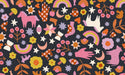 PRE-ORDER Meadow Star by Alexia Marcella Abegg- Applique Menagerie RS 4097 15-Soft Black- Half Yard- February 2024 - Modern Fabric Shoppe