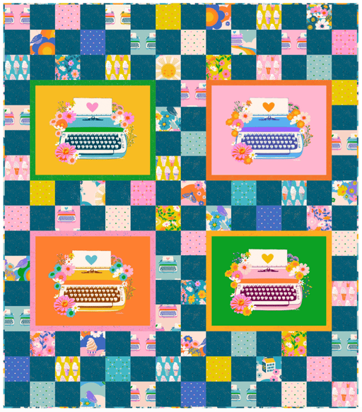 PRE - Order Melody Miller - Chunky Charmer Quilt Kit featuring Best Day Ever - September 2025 - Modern Fabric Shoppe