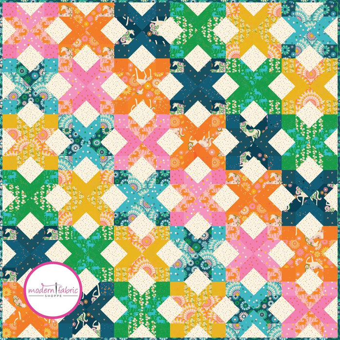 PRE - ORDER Melody Miller - Ironwood Point Quilt Kit featuring Carousel - February 2025 - Modern Fabric Shoppe