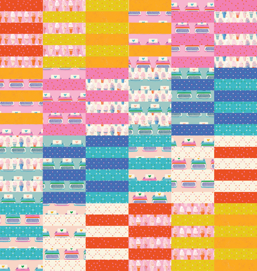 PRE - Order Melody Miller - Just 12 Fat Quarters Quilt Kit featuring Best Day Ever - September 2025 - Modern Fabric Shoppe