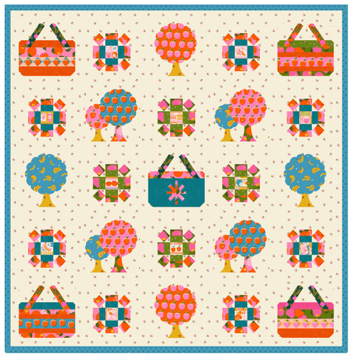PRE-Order Melody Miller- Sparkle Picnic Quilt Kit featuring Sparkle Shopper- March 2027 - Modern Fabric Shoppe