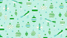 PRE - ORDER Merry Happy by Kimberly Kight - Baubles RS3098 14 - Mint - Half Yard - May 2026 - Modern Fabric Shoppe