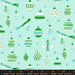 PRE - ORDER Merry Happy by Kimberly Kight - Baubles RS3098 14 - Mint - Half Yard - May 2026 - Modern Fabric Shoppe