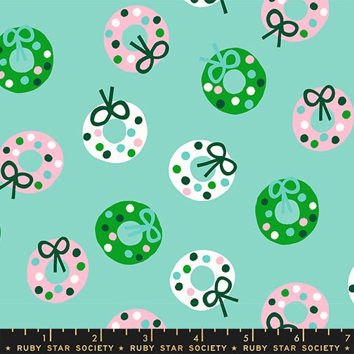 PRE - ORDER Merry Happy by Kimberly Kight - Bough Down RS3099 15 - Frost - Half Yard - May 2026 - Modern Fabric Shoppe