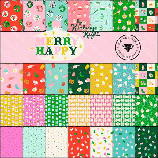 PRE - ORDER Merry Happy by Kimberly KIght - Fat Quarter Bundle Bundle - May 2026 - Modern Fabric Shoppe