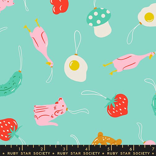 PRE - ORDER Merry Happy by Kimberly Kight - Find the Pickle RS3097 14 - Frost - Half Yard - May 2026 - Modern Fabric Shoppe