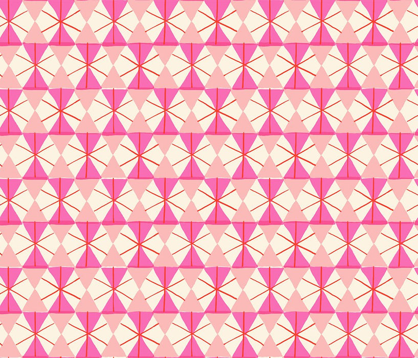 PRE - ORDER Merry Happy by Kimberly Kight - Happy Hexie RS3102 13 - Lipstick - Half Yard - May 2026 - Modern Fabric Shoppe
