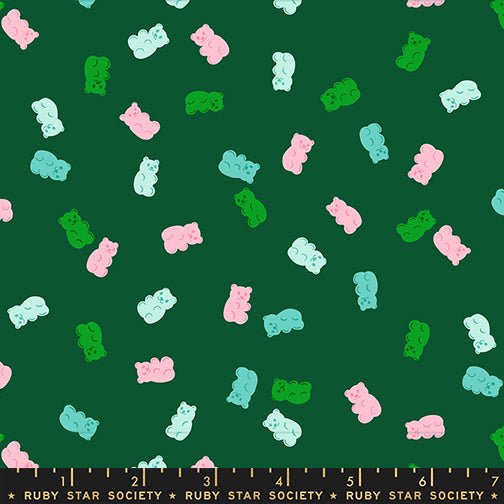 PRE - ORDER Merry Happy by Kimberly Kight - Merry Gummies RS3104 14 - Jade - Half Yard - May 2026 - Modern Fabric Shoppe