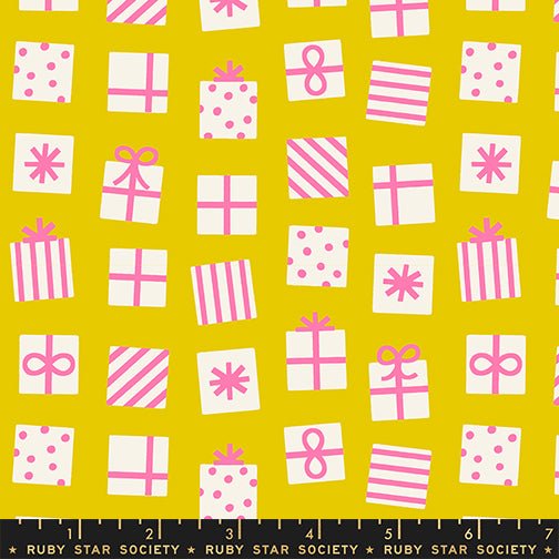 PRE - ORDER Merry Happy by Kimberly Kight - Secret Santa RS3100 11 - Golden Hour - Half Yard - May 2026 - Modern Fabric Shoppe