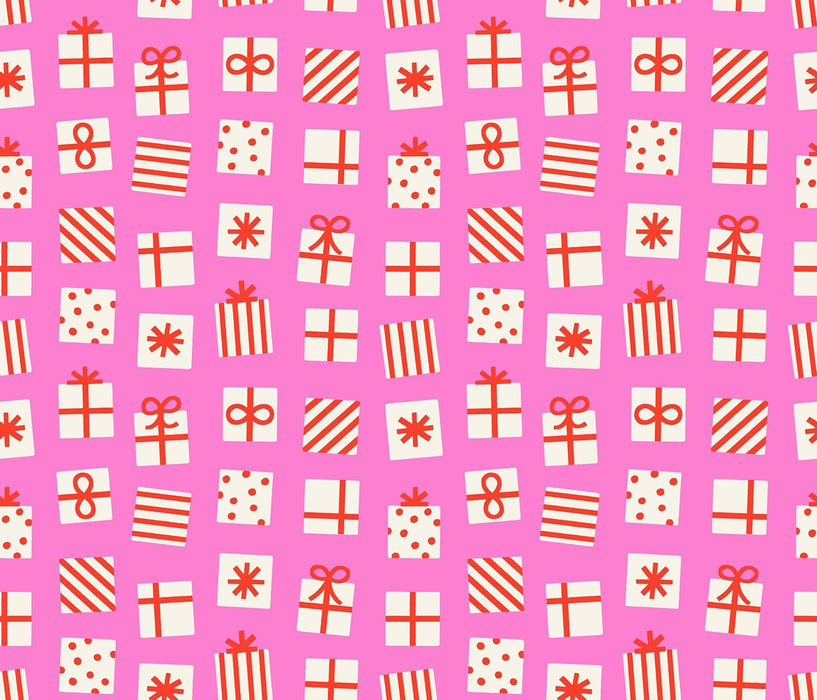 PRE - ORDER Merry Happy by Kimberly Kight - Secret Santa RS3100 15 - Lipstick - Half Yard - May 2026 - Modern Fabric Shoppe