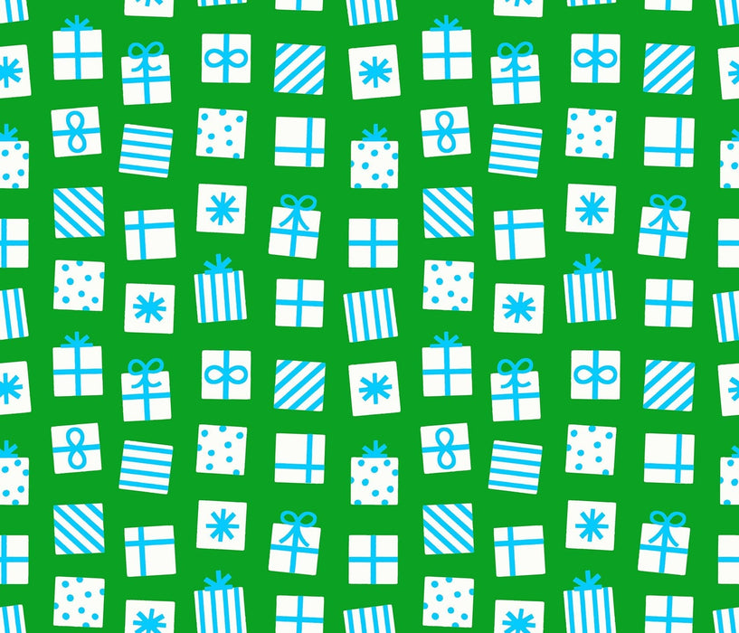 PRE - ORDER Merry Happy by Kimberly Kight - Secret Santa RS3100 18 - Verdant - Half Yard - May 2026 - Modern Fabric Shoppe