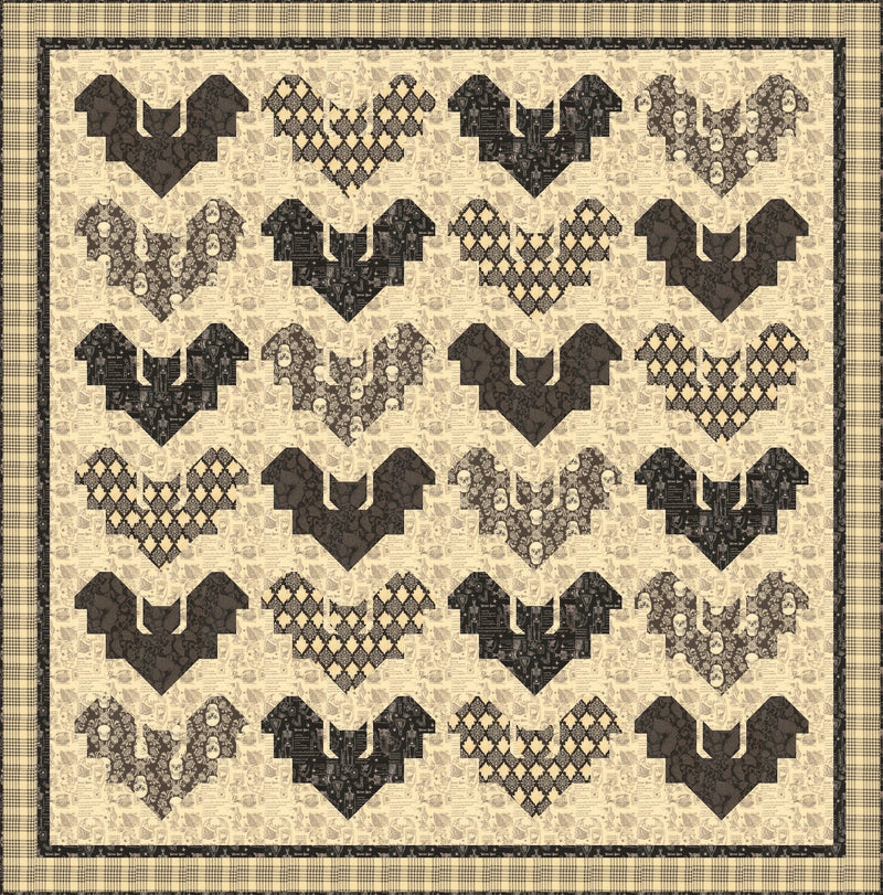 PRE-ORDER Midnight Flight Quilt Kit featuring Gothic Haunt by Stacy Iest Hsu- May 2027 - Modern Fabric Shoppe