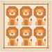 PRE - ORDER Mighty Lion Quilt Kit featuring Animal Park Fun by Stacy Iest Hsu - January 2026 - Modern Fabric Shoppe