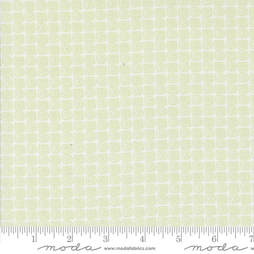 PRE - Order Mixed Bag of Bonbons by Jen Kingwell - White Green 18261 11 - Half Yard - April 2025 - Modern Fabric Shoppe
